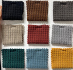 Waffle Knit Fabric, Soft Brush Poly Blend by the Yard or Half
