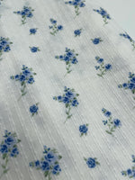 Floral Knit Fabric, Poly Rayon Spandex Blend by the Yard
