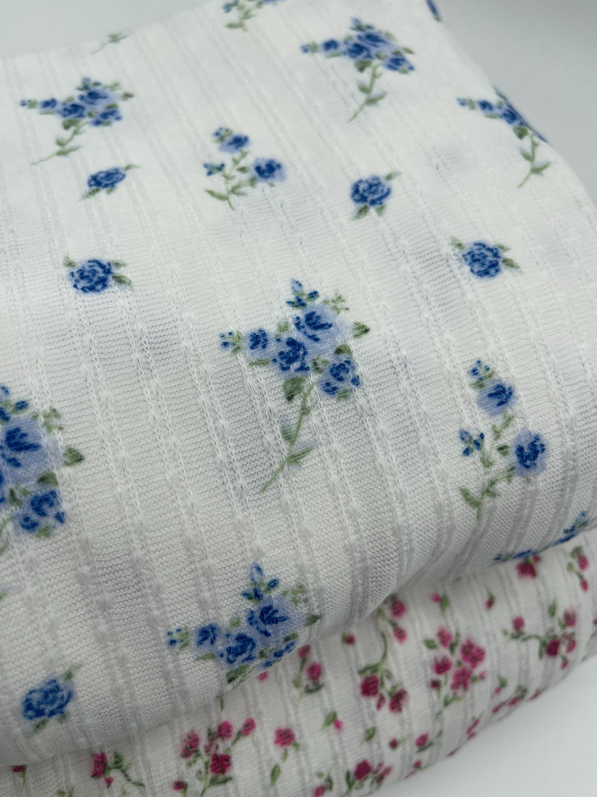 Soft Floral Fabric, 85% Poly Stretch Knit