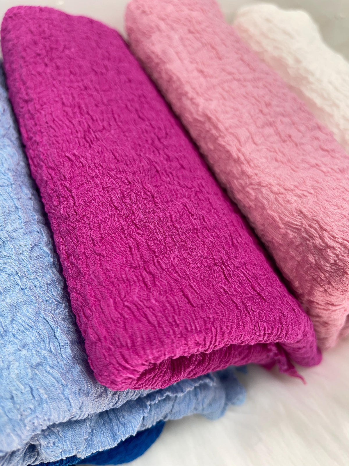Summer Dress Fabric, 95% Polyester Stretch Crepe by the Yard
