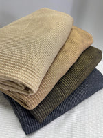Sweater Fabric, Ribbed Knit Foil Dress Material By The Yard