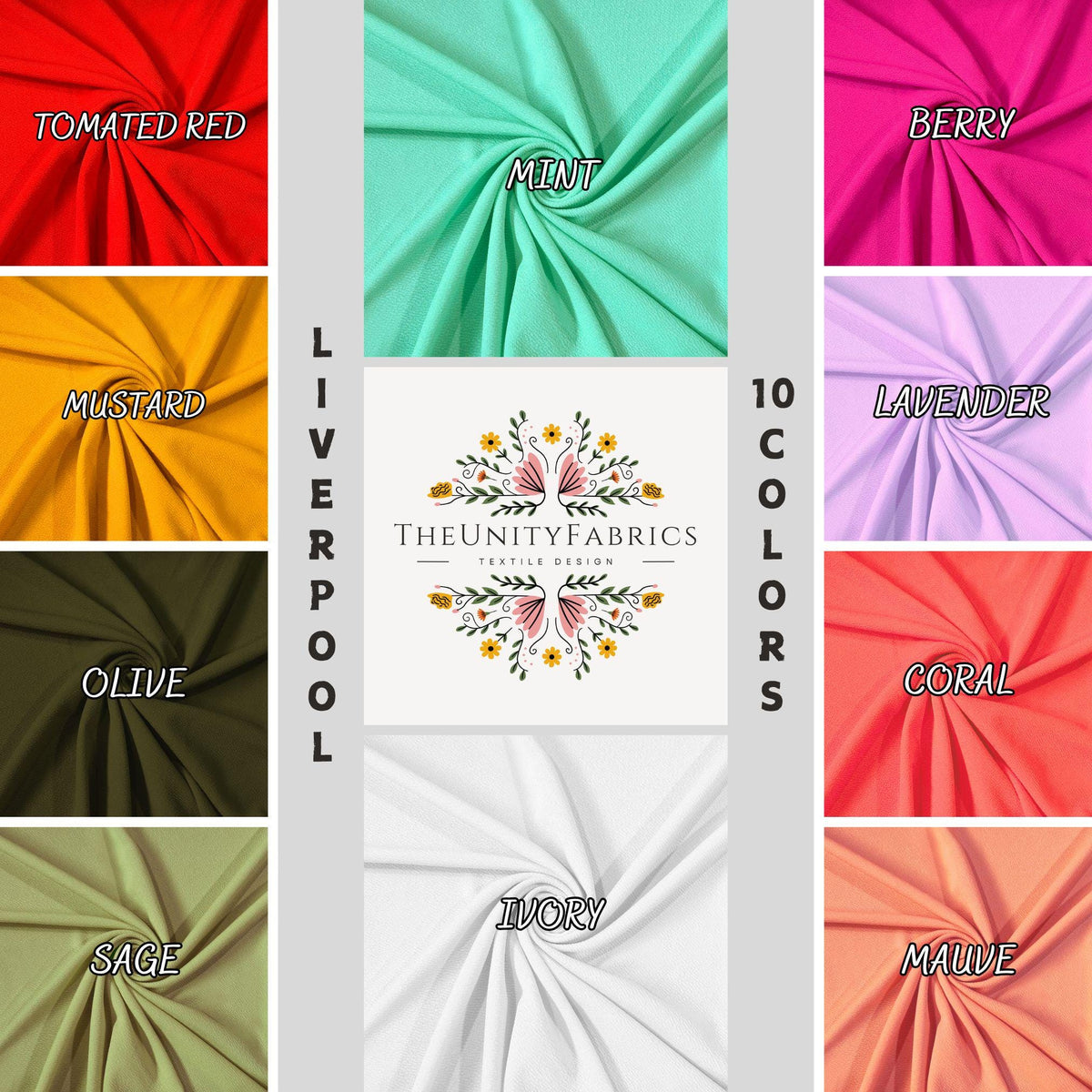Liverpool Bullet Textured Fabric by the yard 4 Way Stretch Solid.  By The Yard