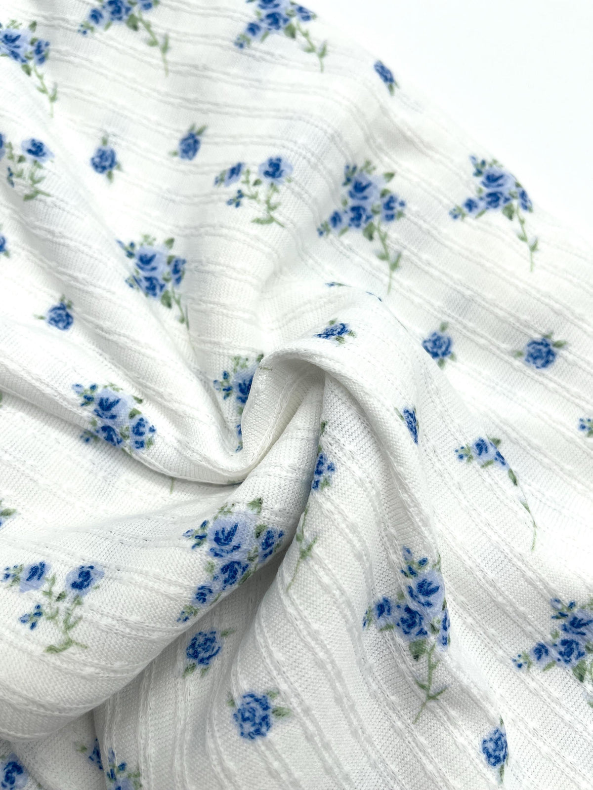 Soft Floral Fabric, 85% Poly Stretch Knit