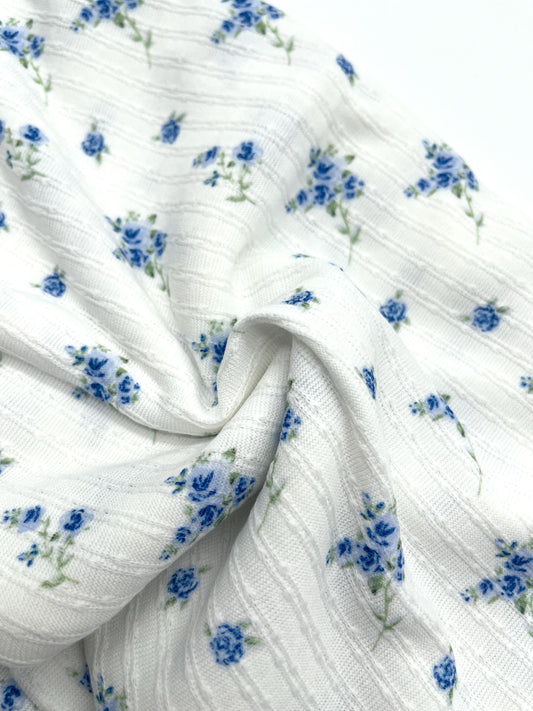 Soft Floral Fabric, 85% Poly Stretch Knit