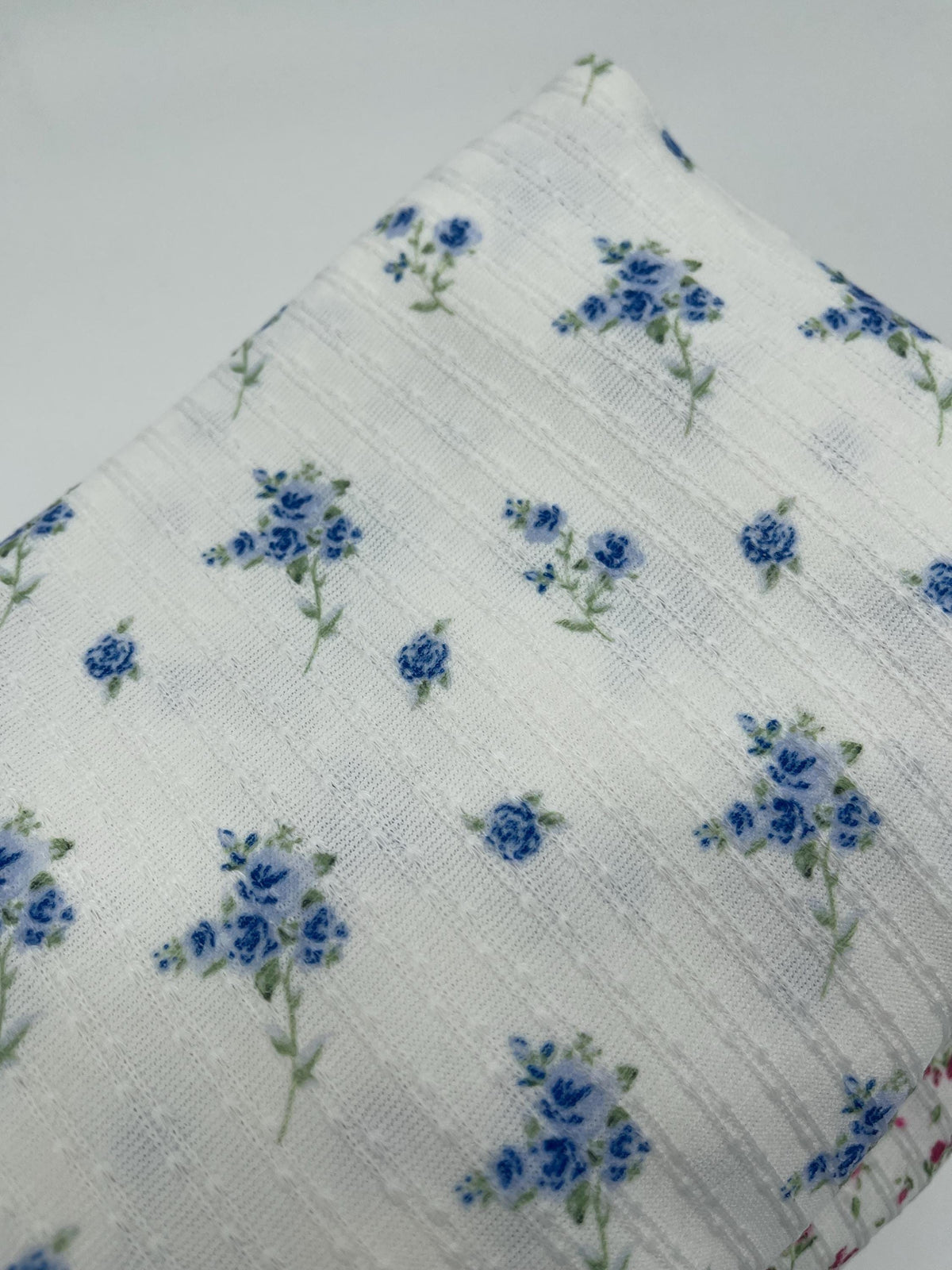 Soft Floral Fabric, 85% Poly Stretch Knit