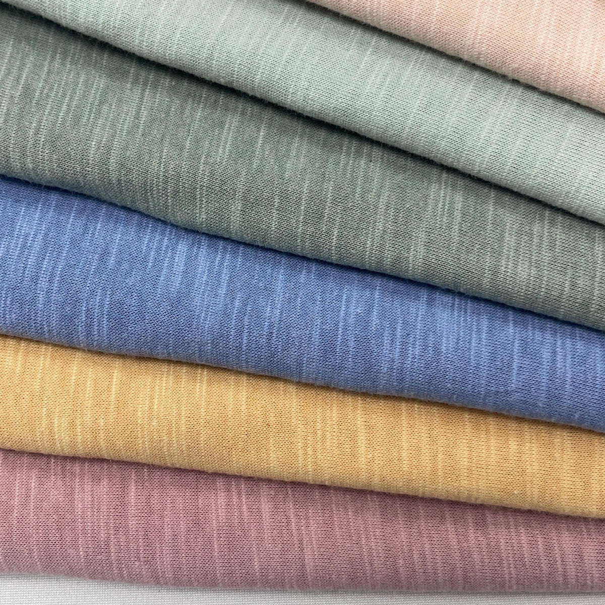 Slub Jersey Fabric, KC Slub Jersey. 60% Cotton 40 Rayon Blend, 60 Inch Width