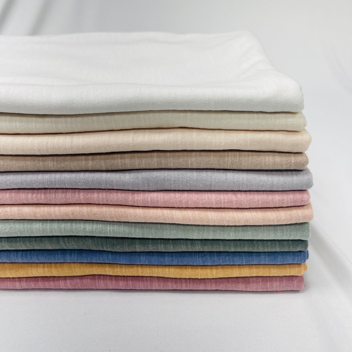 Slub Jersey Fabric, KC Slub Jersey. 60% Cotton 40 Rayon Blend, 60 Inch Width
