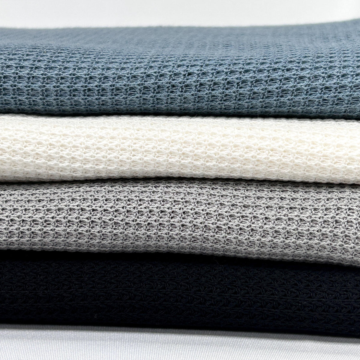 Waffle Knit Fabric, 33% Rayon 62 Polyester 5 Spandex
