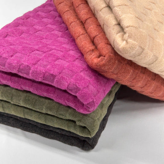 Loop Terry Fabric, 80% Poly 20 Rayon Jacquard by Yard