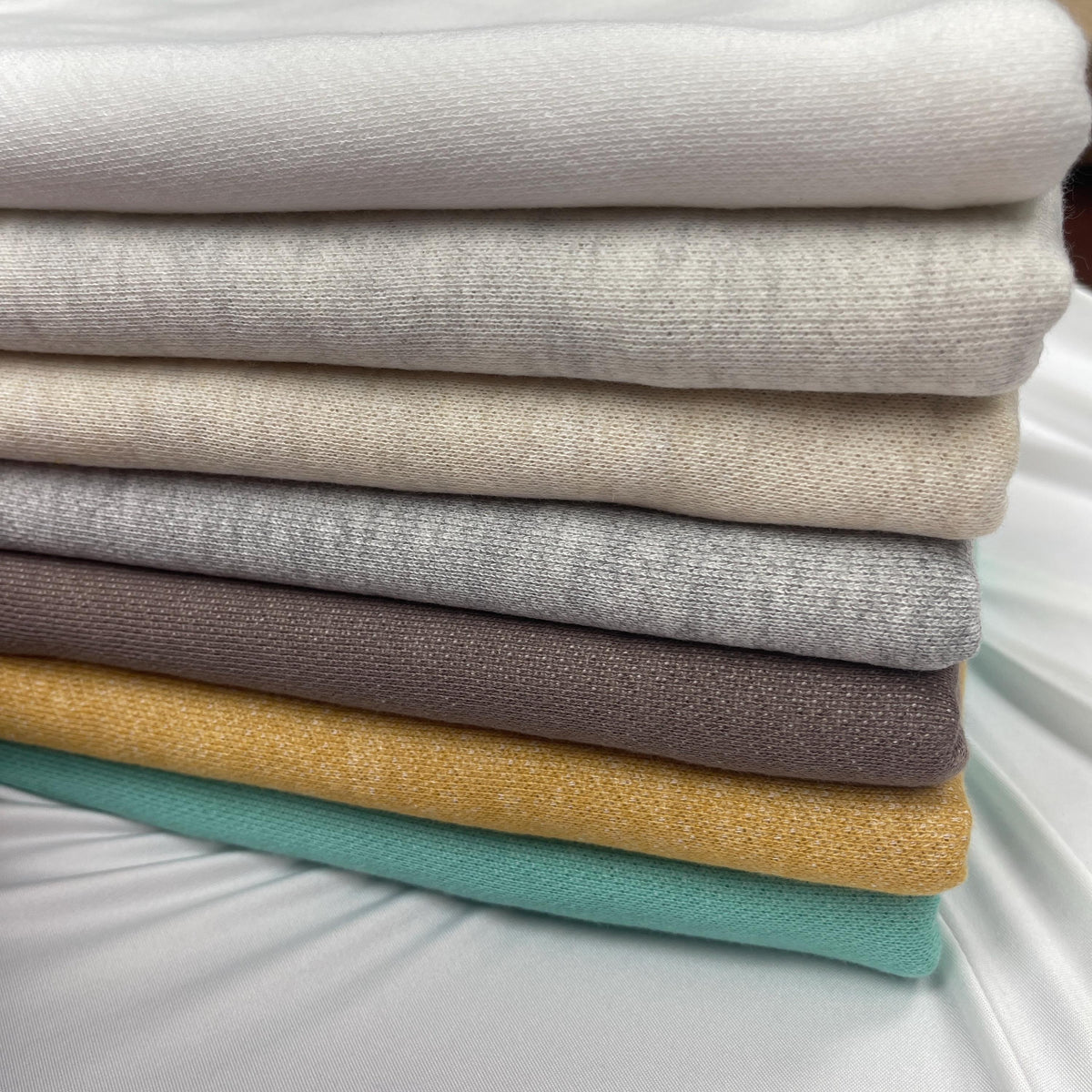 CP French Terry fabric. Stretch Fabric by yard. soft fabric. pajama, sweatshirts, tops , children's wear. fall fbric. wholesale fabric.